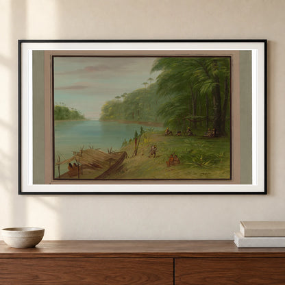Shore Of The Essequibo 1965.16.263 — Famous Paintings shown in a styled interior