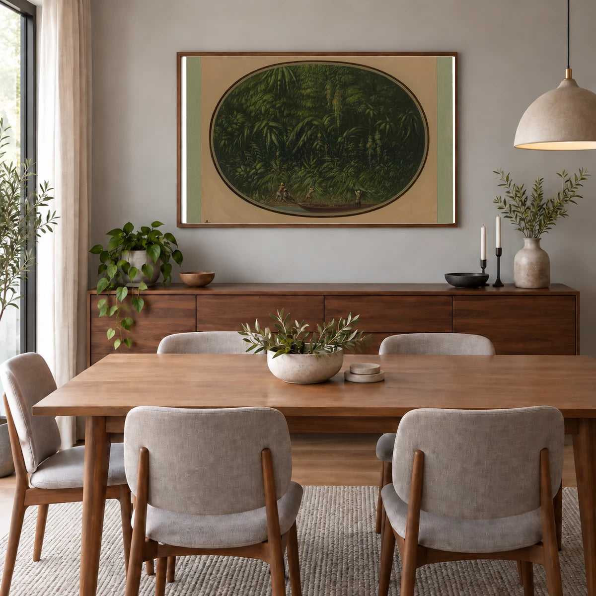 Shore Of The Trombetas 1965.16.269 — Famous Paintings shown in a styled interior