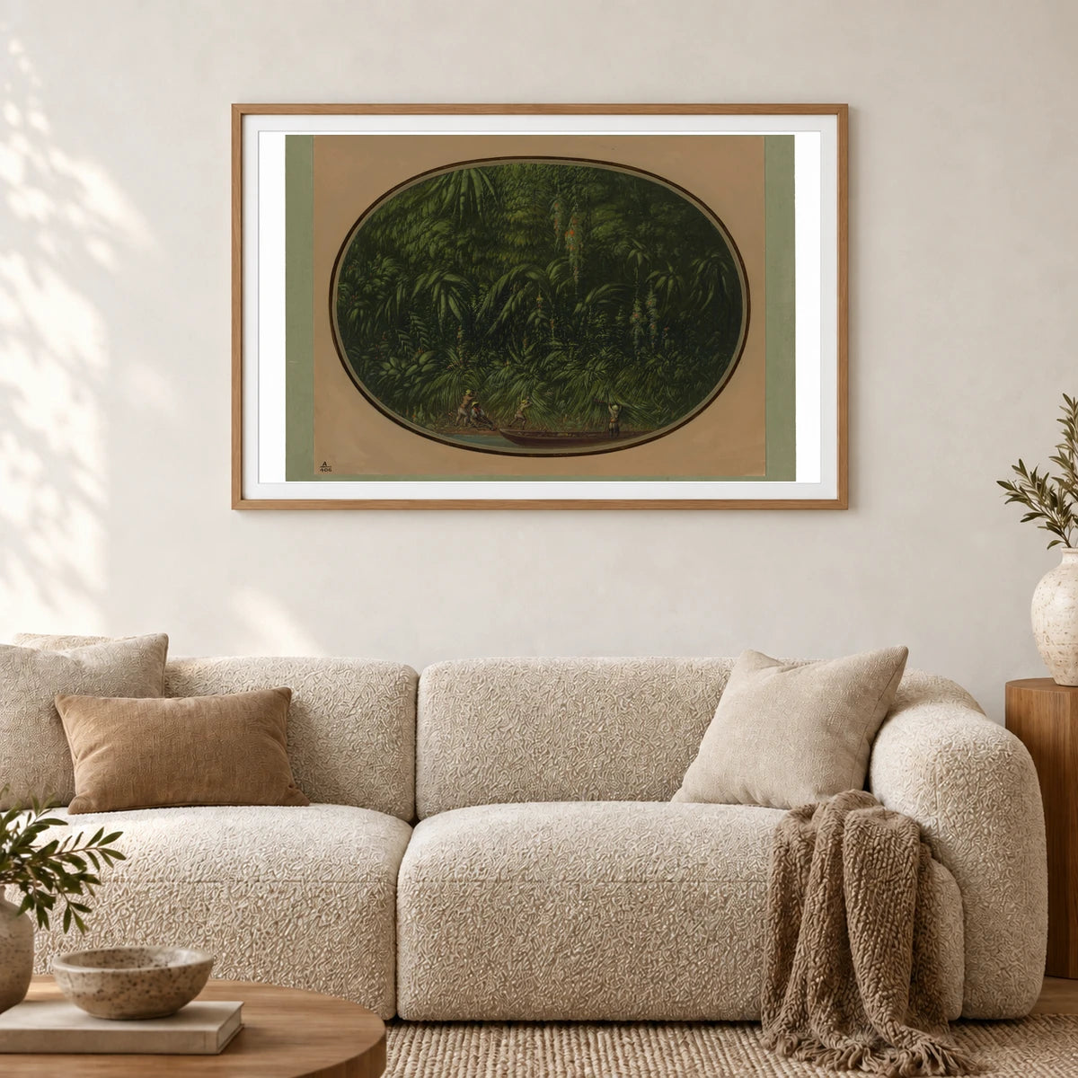 Shore Of The Trombetas 1965.16.269 — Famous Paintings shown in a styled interior