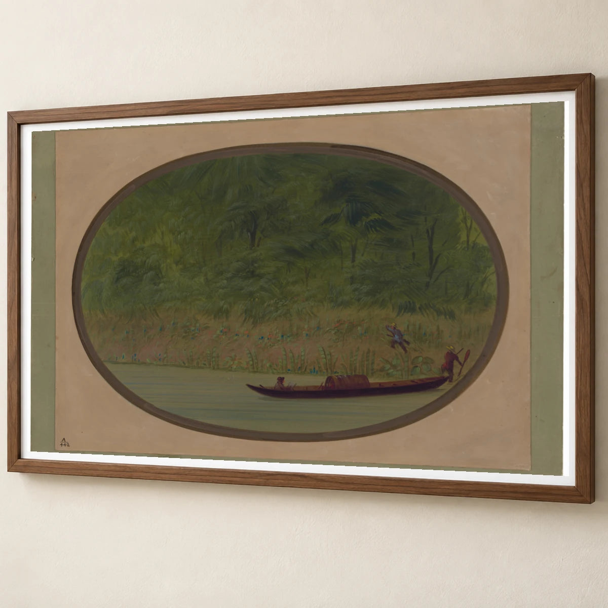 Shore Of The Uruguay Making A Sketch 1965.16.299 — Famous Paintings famous paintings print by SaamCrafts