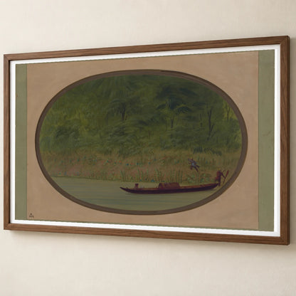 Shore Of The Uruguay Making A Sketch 1965.16.299 — Famous Paintings famous paintings print by SaamCrafts