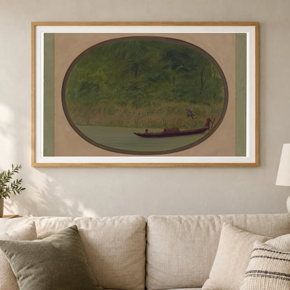 Shore Of The Uruguay Making A Sketch 1965.16.299 — Famous Paintings shown in a styled interior