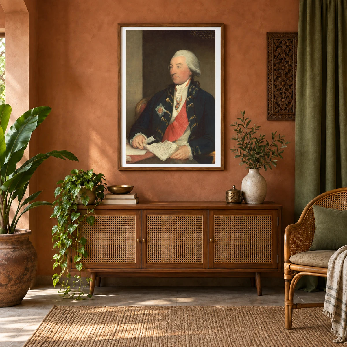 Sir John Dick 1954.1.10 — Famous Paintings shown in a styled interior