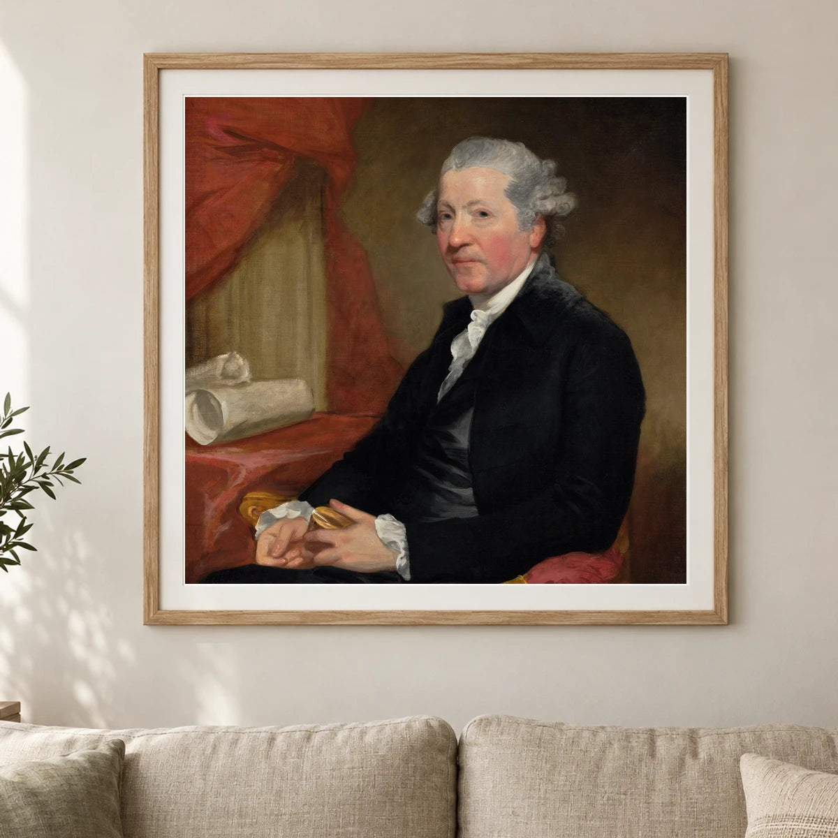 Sir Joshua Reynolds 1942.8.21 — Famous Paintings shown in a styled interior