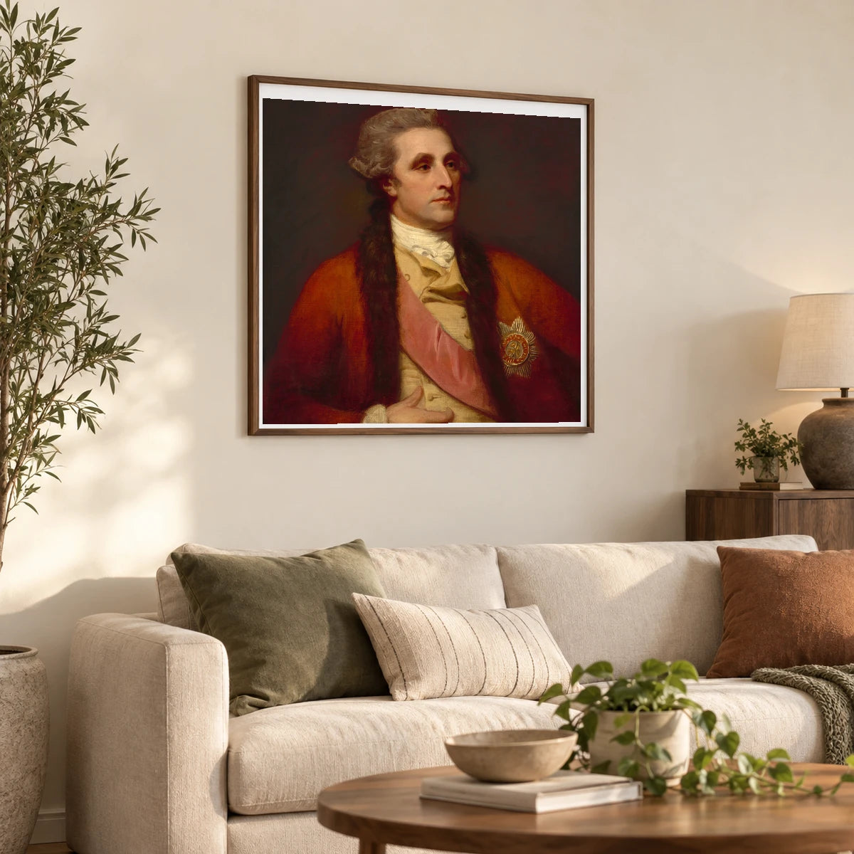 Sir William Hamilton 1970.17.133 — Famous Paintings shown in a styled interior