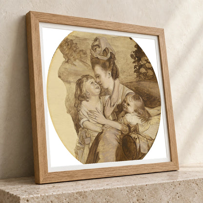 Sketch For The Copley Family 1991.141.1 — Famous Paintings famous paintings print by SaamCrafts