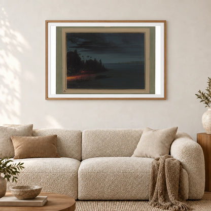 Spearing By Torchlight 1965.16.310 — Famous Paintings shown in a styled interior