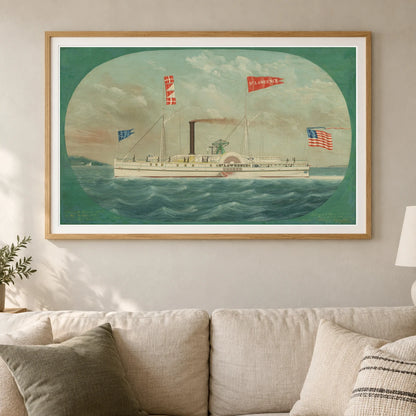 Steamer St. Lawrence 1953.5.2 — Famous Paintings shown in a styled interior