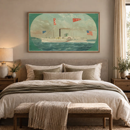 Steamer St. Lawrence 1953.5.2 — Famous Paintings shown in a styled interior