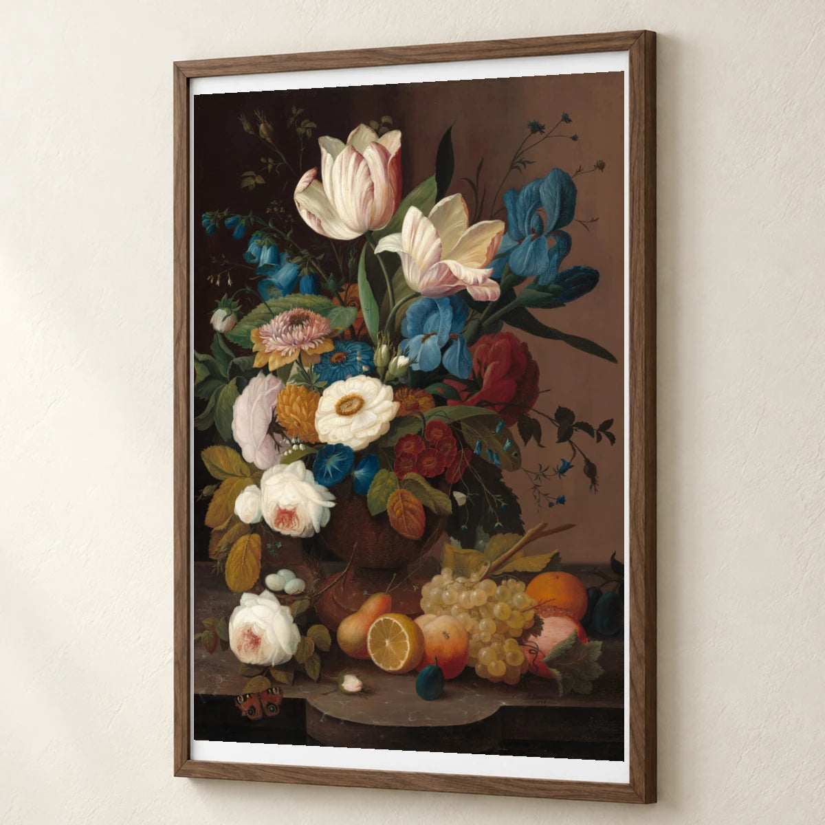 Still Life, Flowers, And Fruit 2014.136.84 — Famous Paintings famous paintings print by SaamCrafts