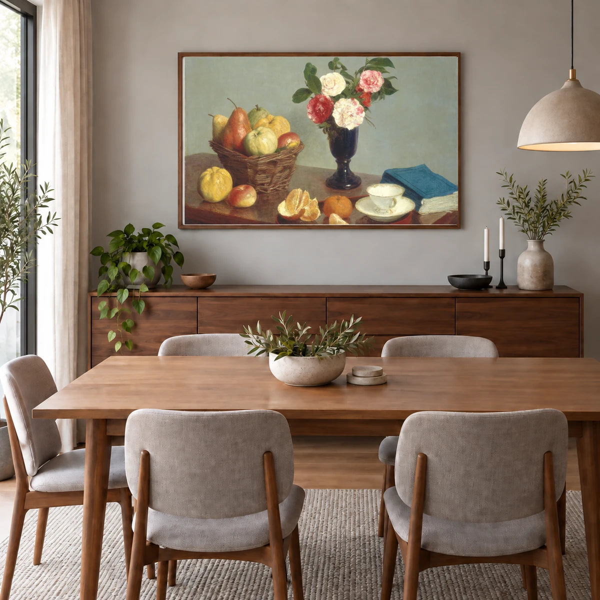Still Life 1963.10.146 — Famous Paintings shown in a styled interior