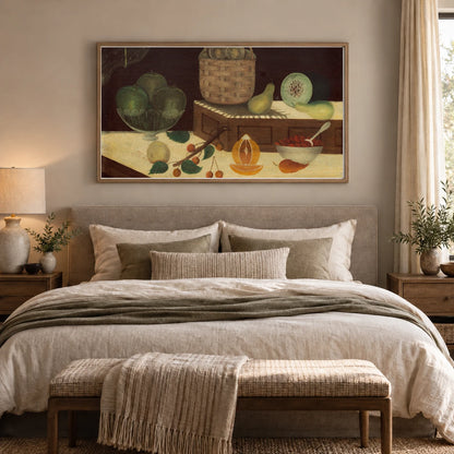 Still Life Of Fruit 1967.20.6 — Famous Paintings shown in a styled interior