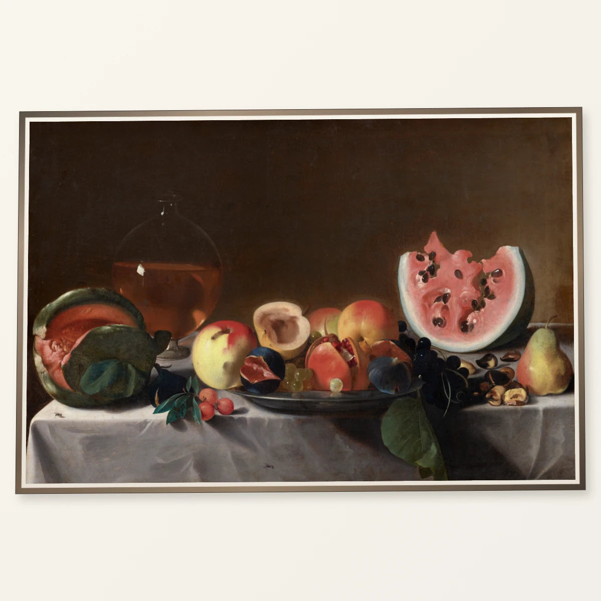 Still Life With Fruit And Carafe 1939.1.159 — Famous Paintings famous paintings print by SaamCrafts
