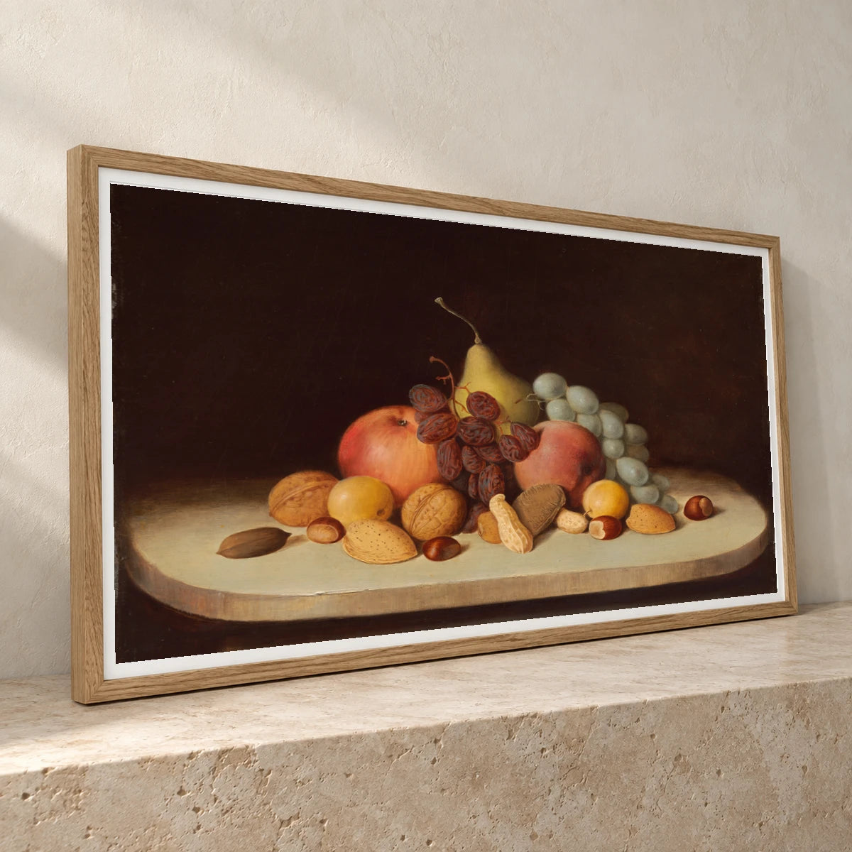 Still Life With Fruit And Nuts 2011.98.1 — Famous Paintings famous paintings print by SaamCrafts