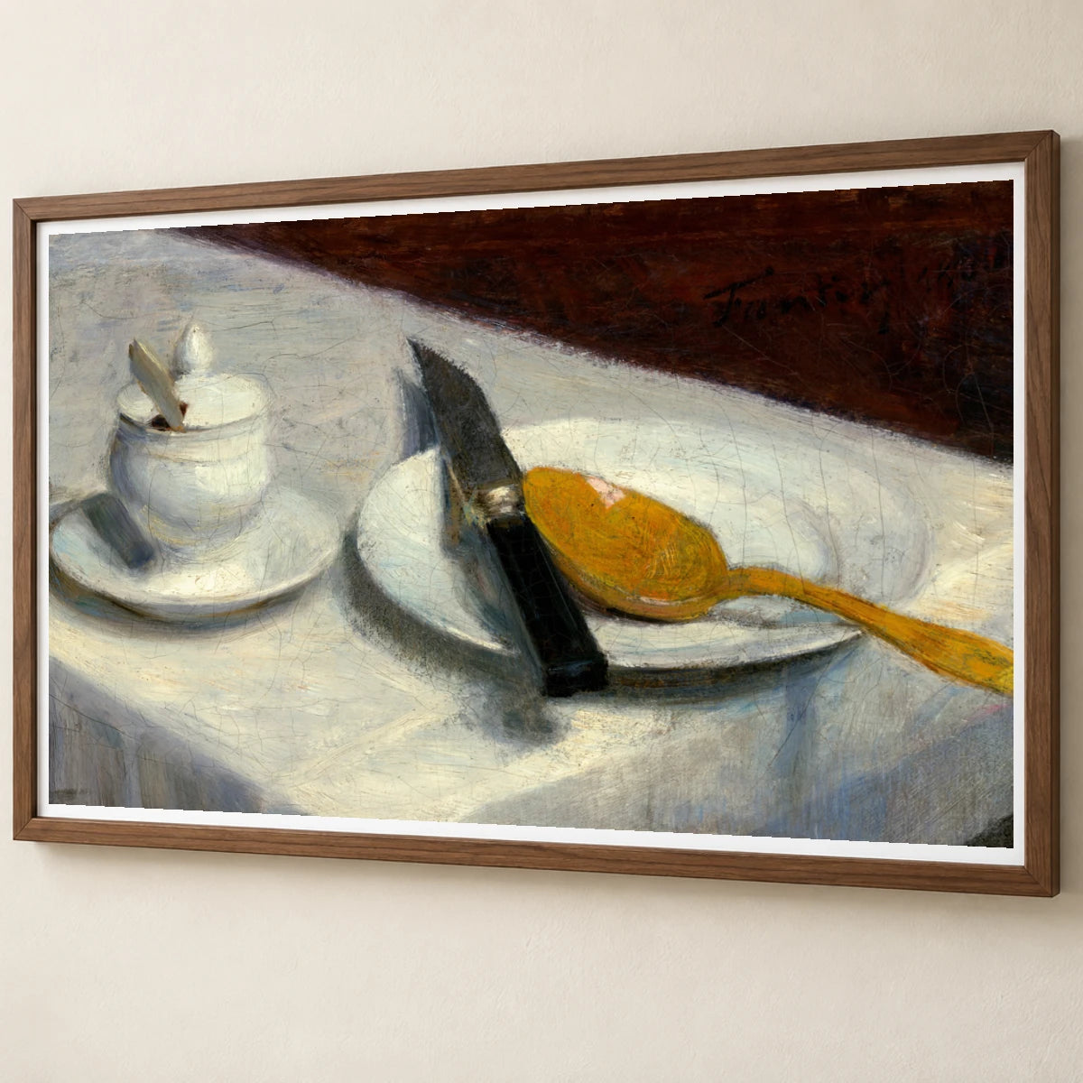 Still Life With Mustard Pot 2014.18.9 — Famous Paintings famous paintings print by SaamCrafts