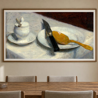 Still Life With Mustard Pot 2014.18.9 — Famous Paintings shown in a styled interior