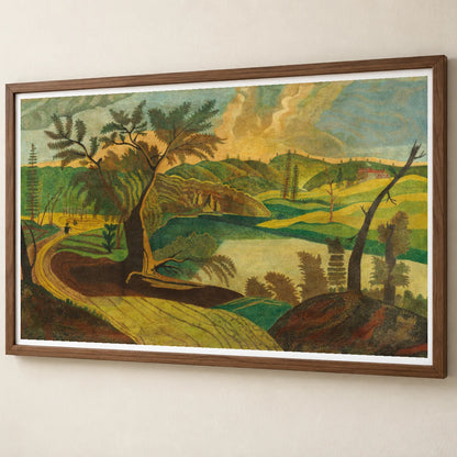 Stylized Landscape 1967.20.7 — Famous Paintings famous paintings print by SaamCrafts