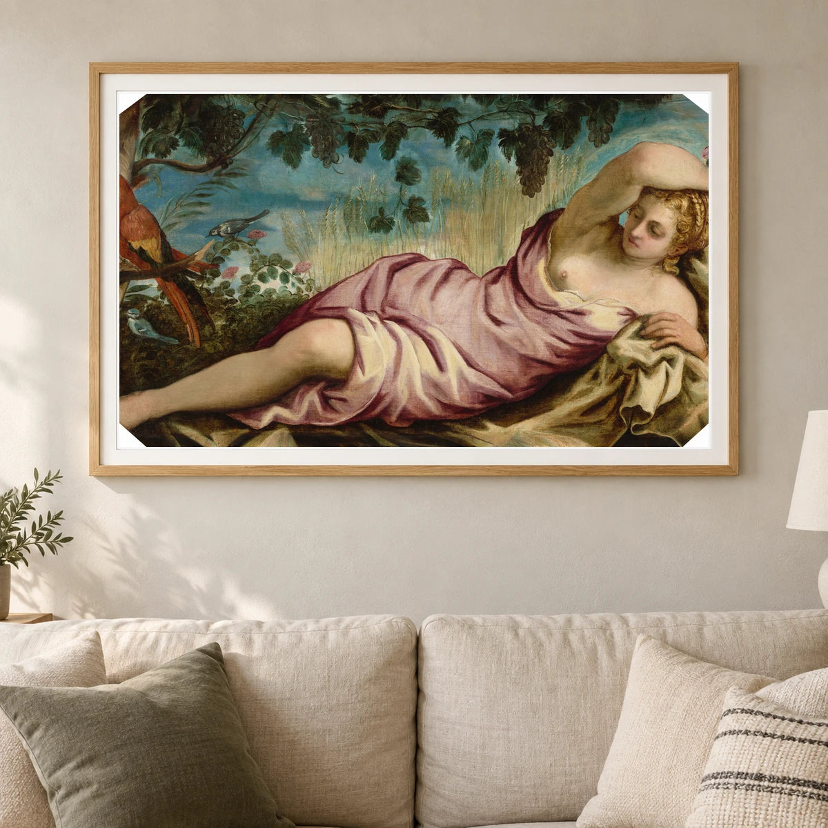 Summer 1961.9.90 — Famous Paintings shown in a styled interior
