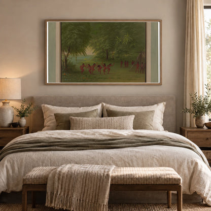 Tapuya Encampment 1965.16.286 — Famous Paintings shown in a styled interior