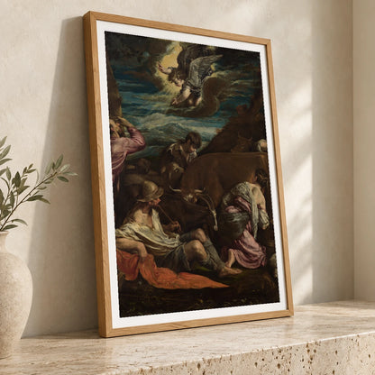The Annunciation To The Shepherds 1939.1.126 — Famous Paintings famous paintings print by SaamCrafts