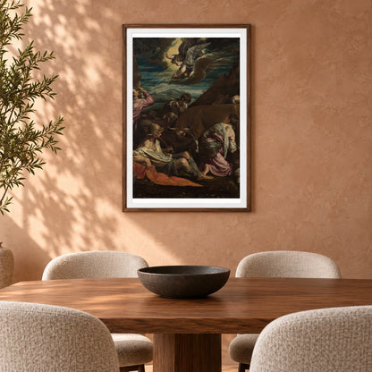 The Annunciation To The Shepherds 1939.1.126 — Famous Paintings shown in a styled interior