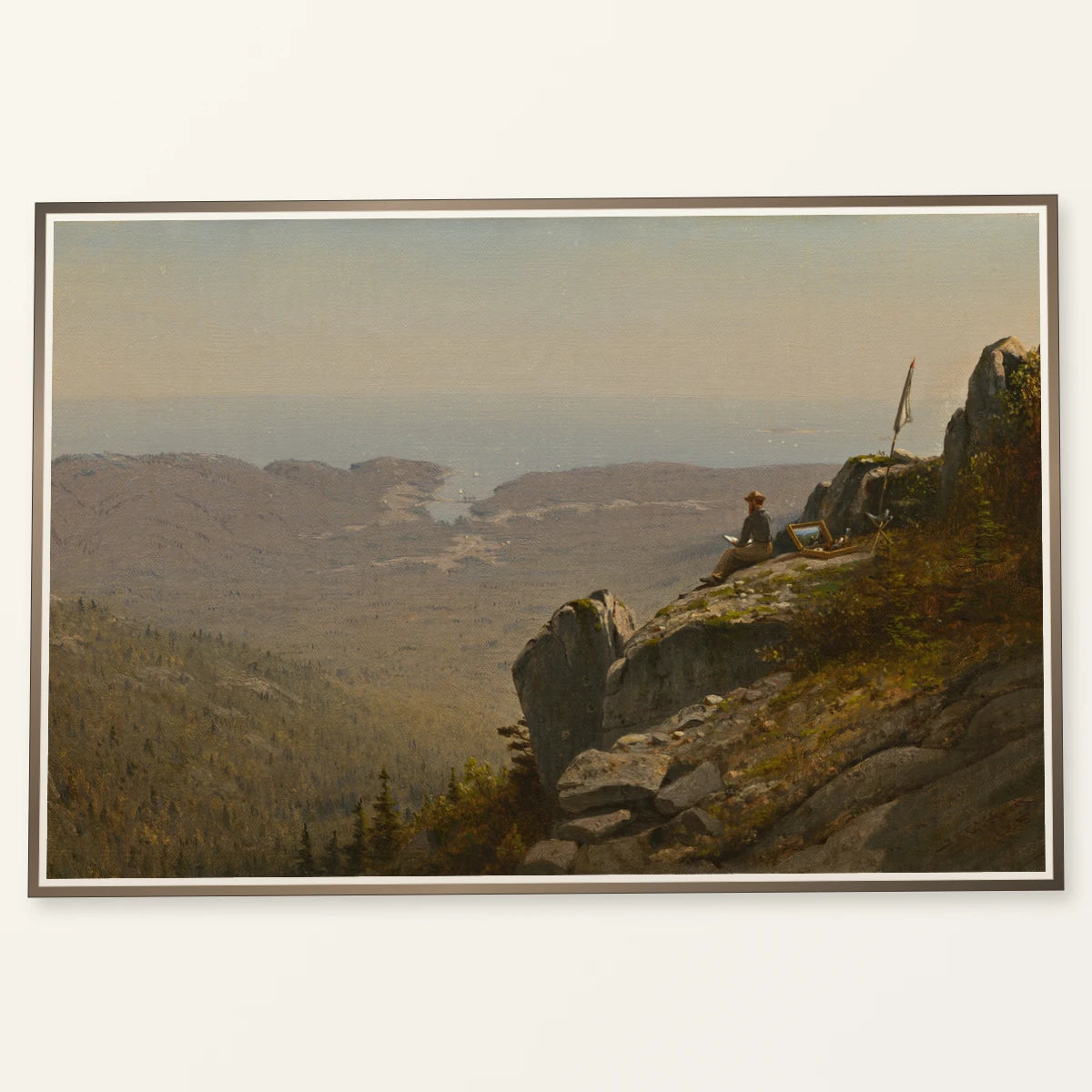The Artist Sketching At Mount Desert, Maine 2004.99.1 — Famous Paintings famous paintings print by SaamCrafts