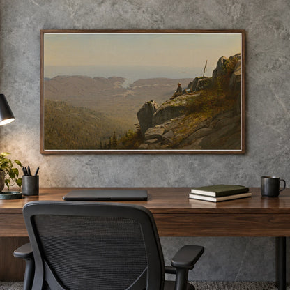 The Artist Sketching At Mount Desert, Maine 2004.99.1 — Famous Paintings shown in a styled interior