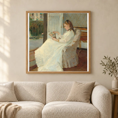 The Artist S Sister At A Window 1970.17.47 — Famous Paintings shown in a styled interior