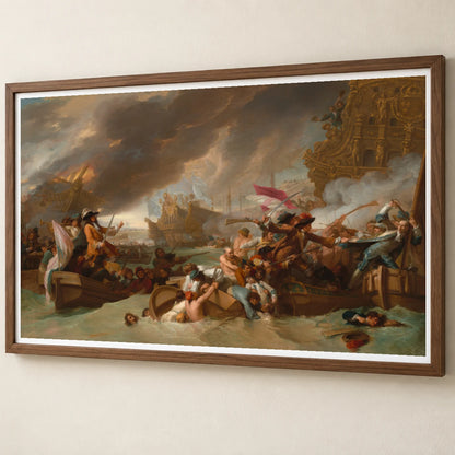 The Battle Of La Hogue 1959.8.1 — Famous Paintings famous paintings print by SaamCrafts