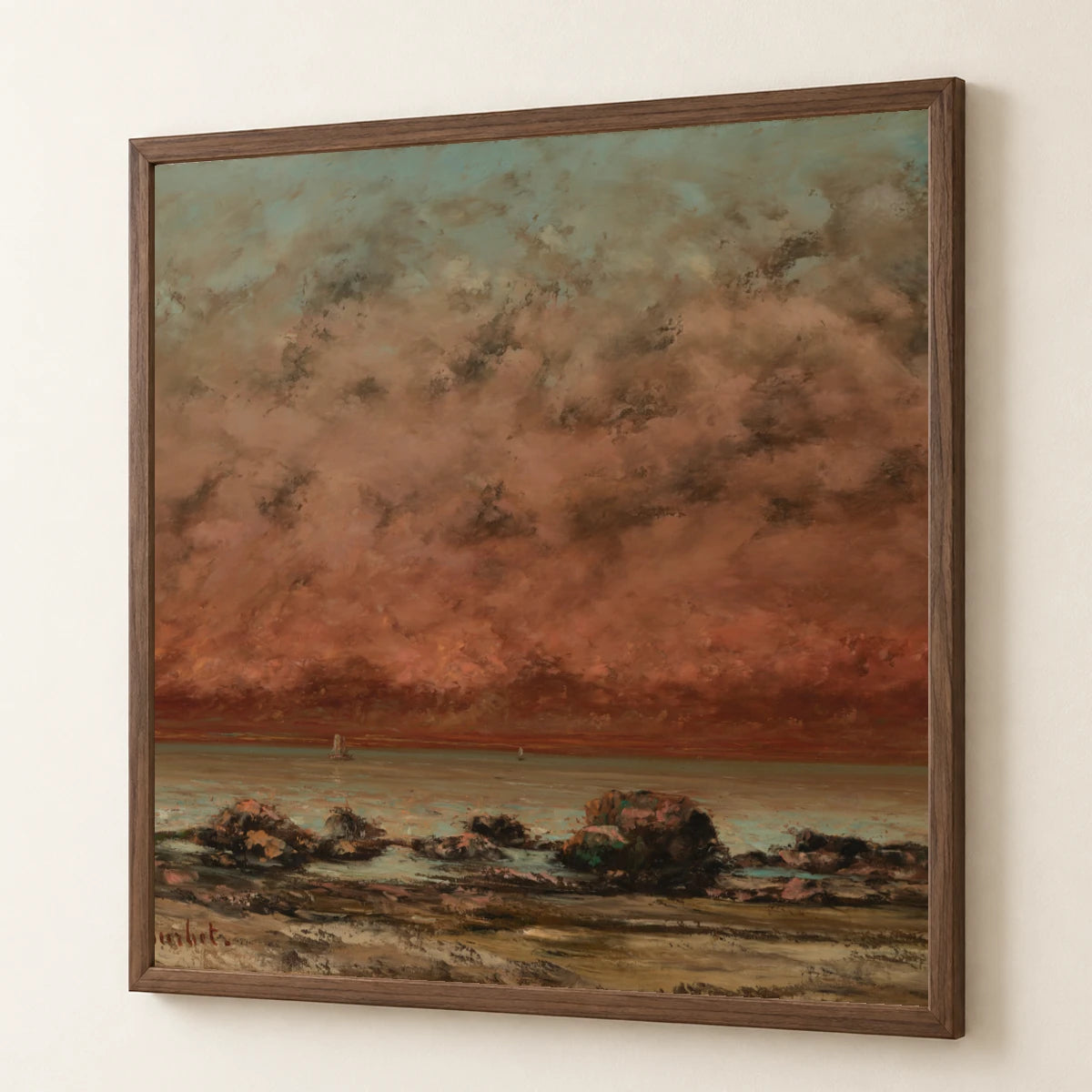 The Black Rocks At Trouville 2011.51.1 — Famous Paintings famous paintings print by SaamCrafts