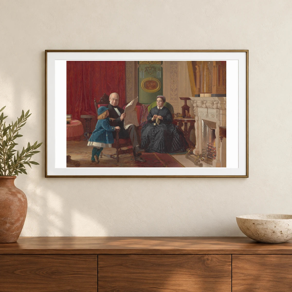 The Brown Family 1978.72.1 — Famous Paintings shown in a styled interior