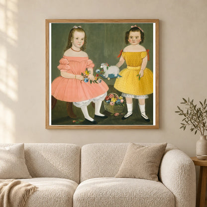 The Burnish Sisters 1980.62.18 — Famous Paintings shown in a styled interior