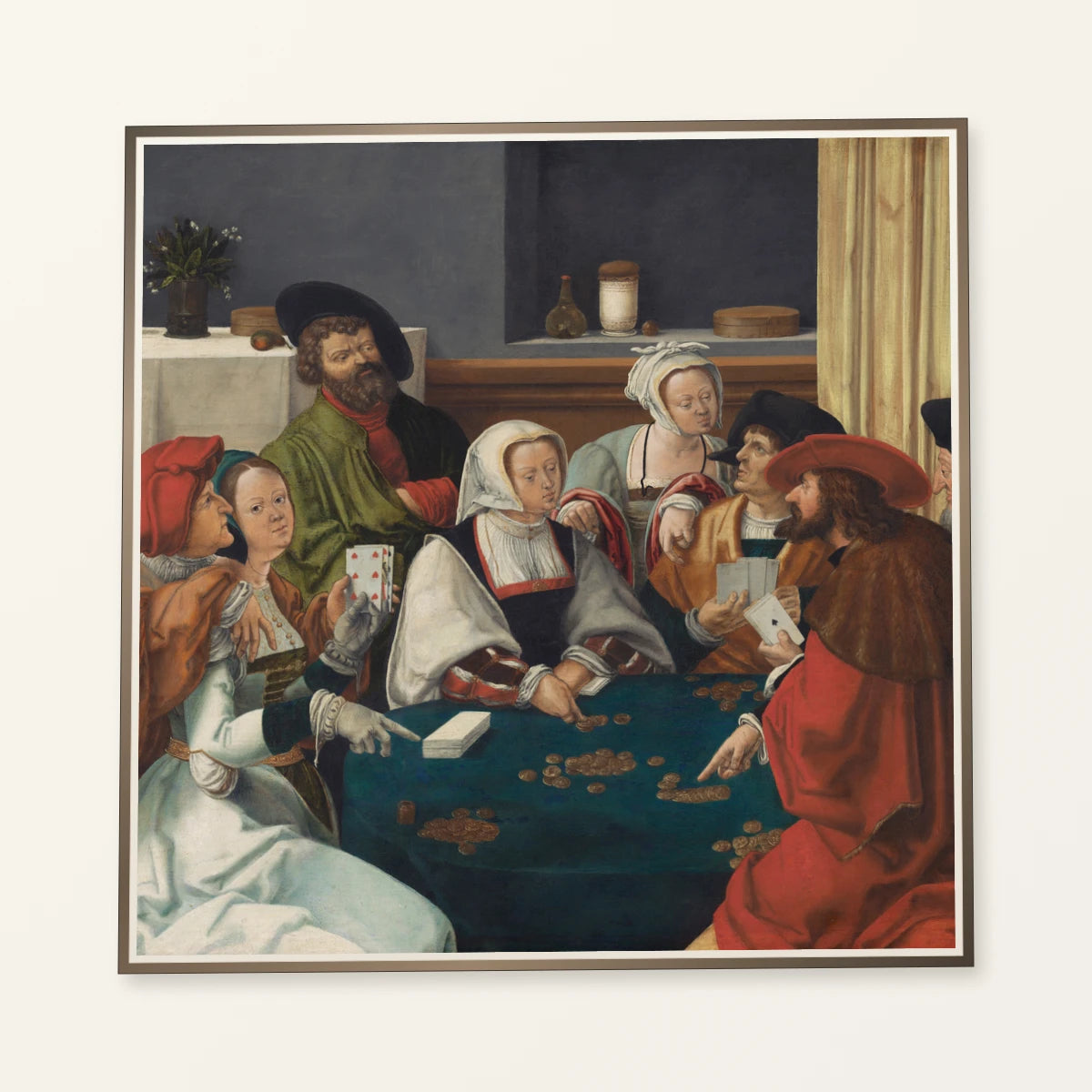 The Card Players 1961.9.27 — Famous Paintings famous paintings print by SaamCrafts