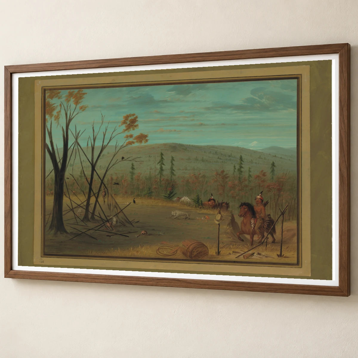 The Cheyenne Brothers Returning From Their Fall Hunt 1965.16.43 — Famous Paintings famous paintings print by SaamCrafts