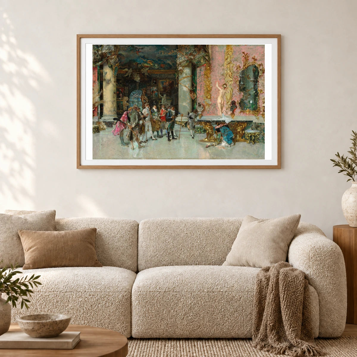 The Choice Of A Model 2015.143.12 — Famous Paintings shown in a styled interior