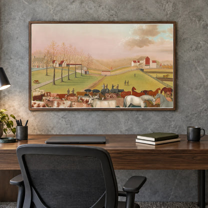 The Cornell Farm 1964.23.4 — Famous Paintings shown in a styled interior