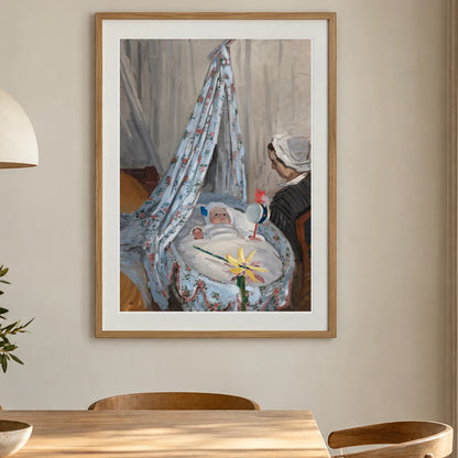The Cradle Camille With The Artist S Son Jean 1983.1.25 — Famous Paintings shown in a styled interior