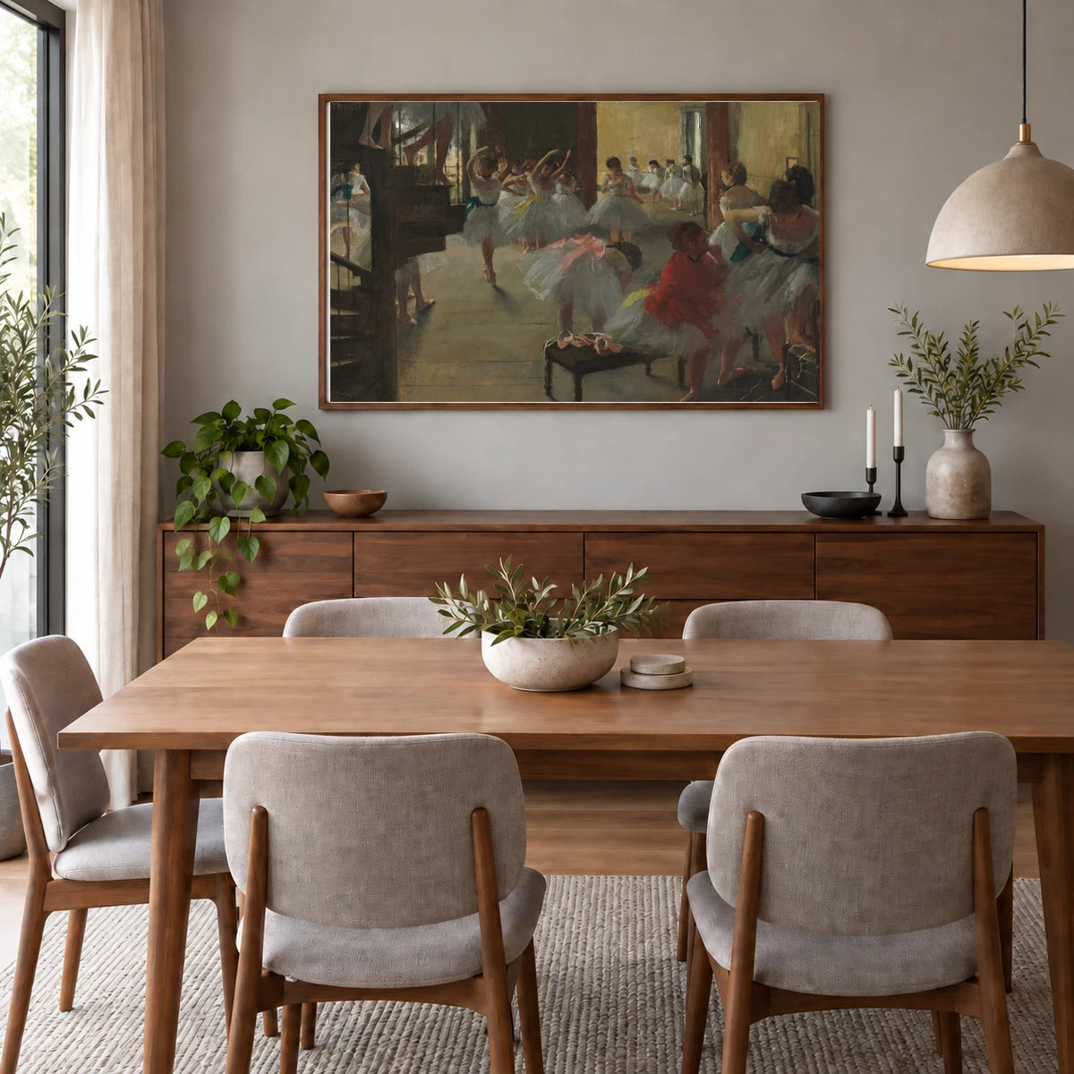 The Dance Class 2014.79.710 — Famous Paintings shown in a styled interior