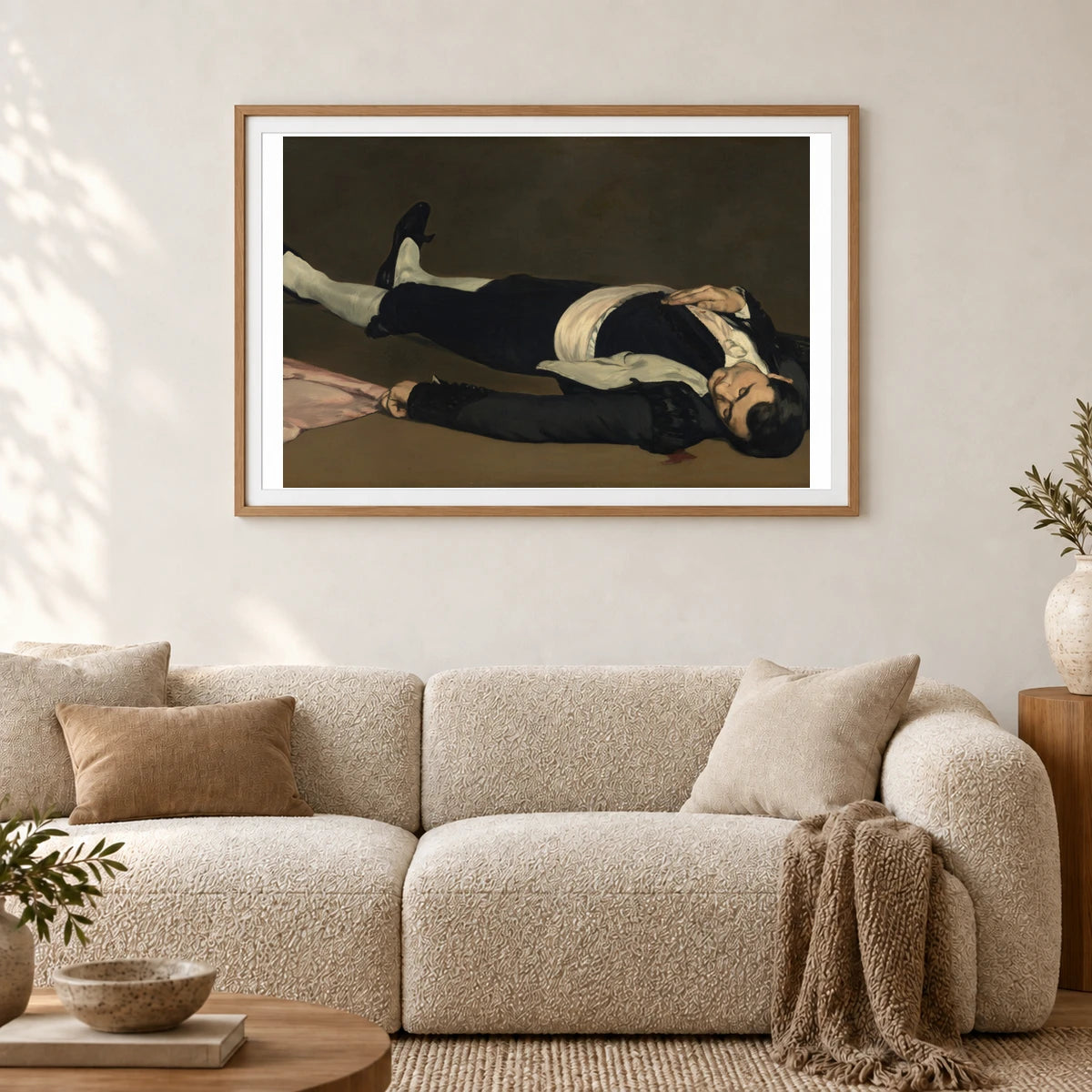 The Dead Toreador 1942.9.40 — Famous Paintings shown in a styled interior