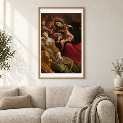 The Dream Of Saint Catherine Of Alexandria 1952.5.59 — Famous Paintings shown in a styled interior