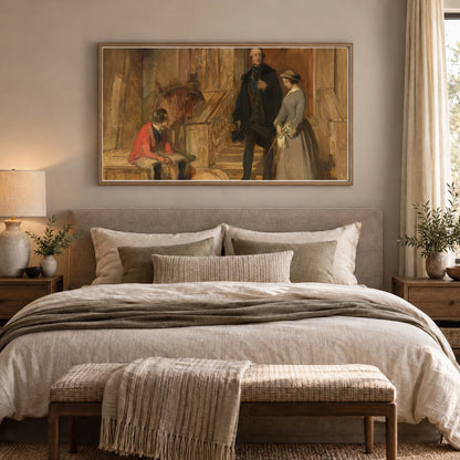 The Duke Of Devonshire And Lady Louisa Egerton 2014.136.58 — Famous Paintings shown in a styled interior