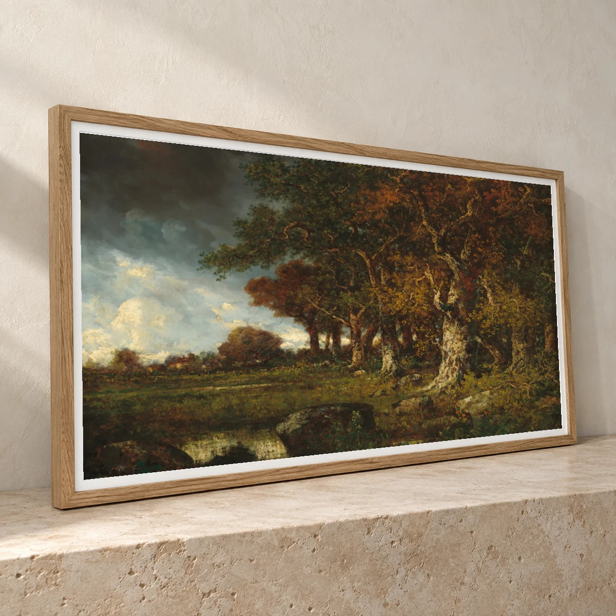 The Edge Of The Forest At Les Monts Girard, Fontainebleau 2000.37.1 — Famous Paintings famous paintings print by SaamCrafts