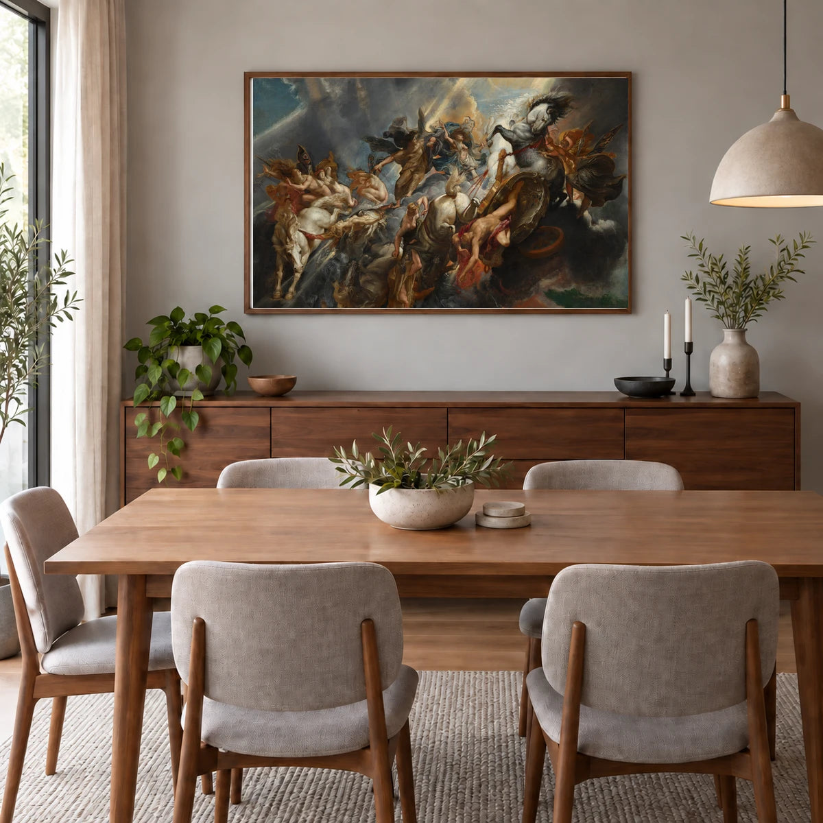 The Fall Of Phaeton 1990.1.1 — Famous Paintings shown in a styled interior