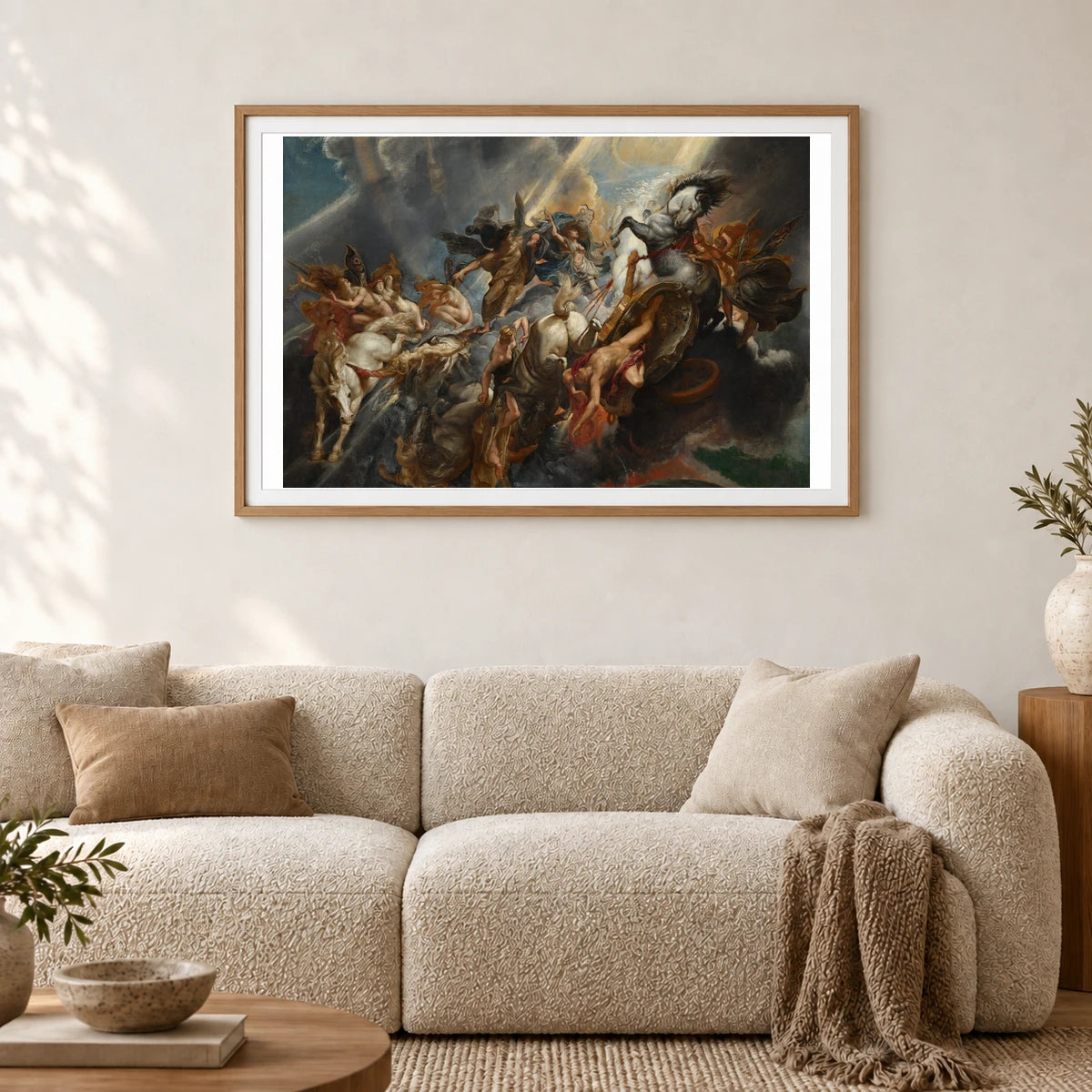 The Fall Of Phaeton 1990.1.1 — Famous Paintings shown in a styled interior