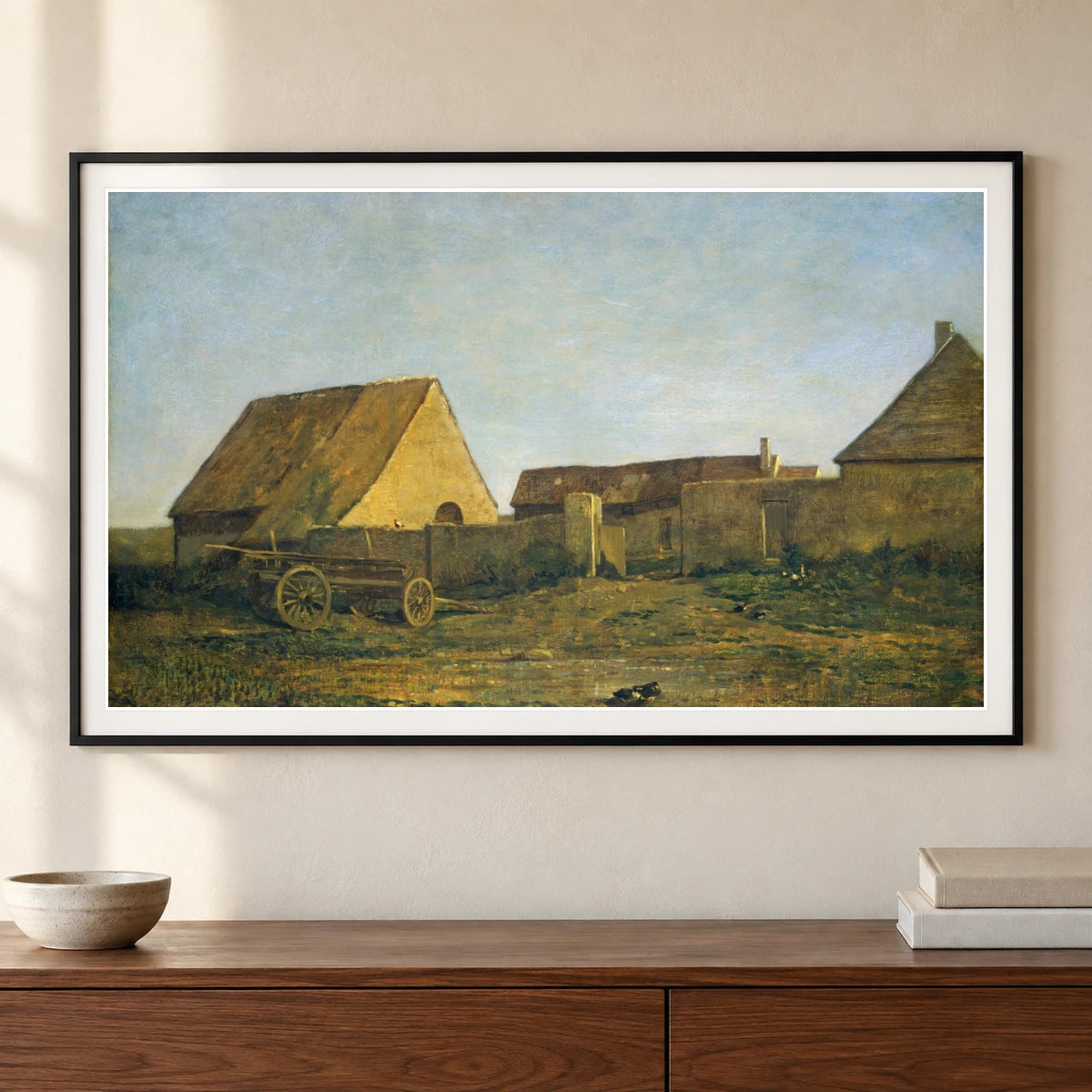The Farm 1963.10.116 — Famous Paintings shown in a styled interior