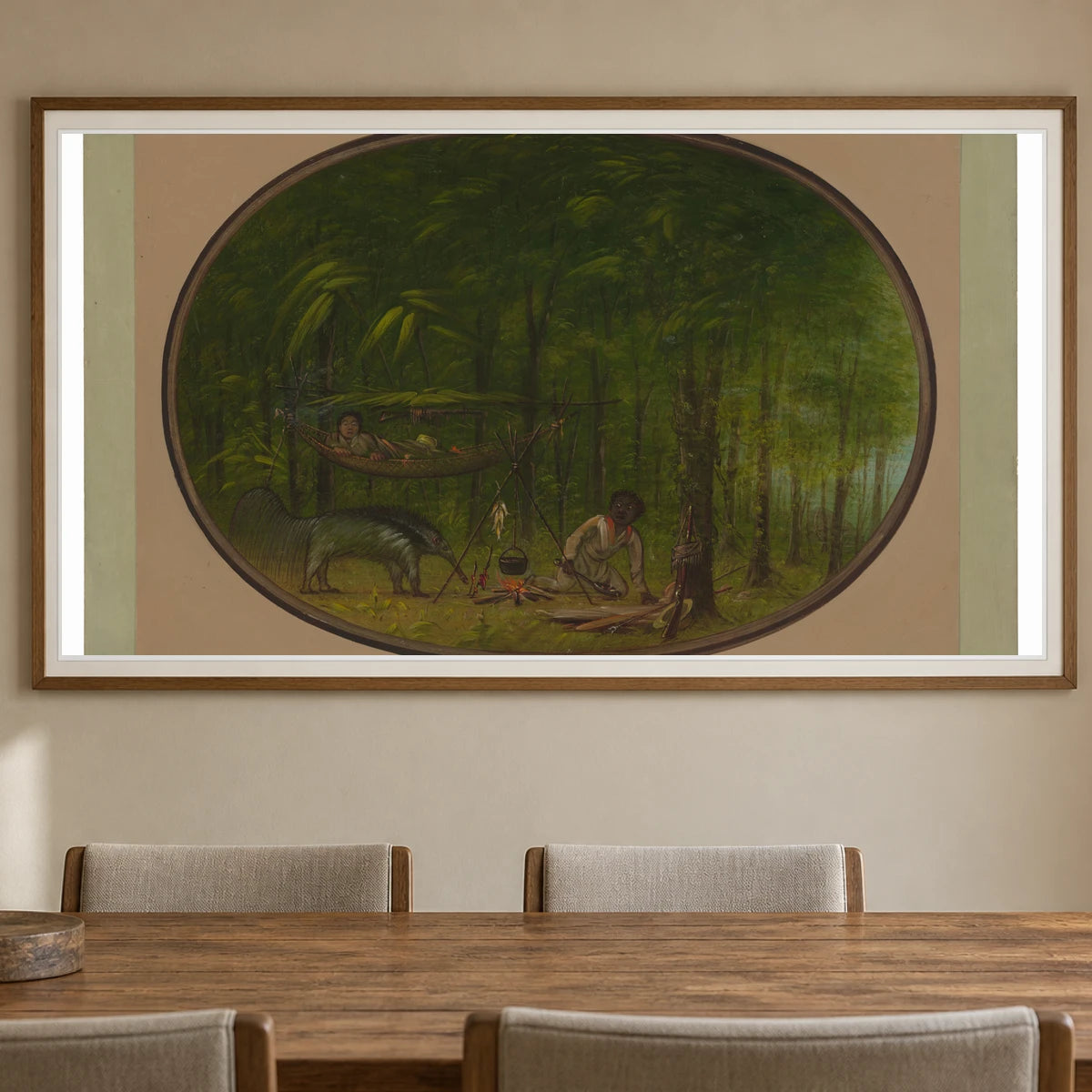 The Great Ant Eater 1965.16.255 — Famous Paintings shown in a styled interior