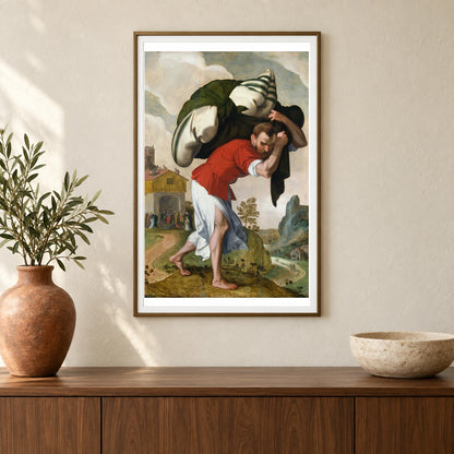 The Healing Of The Paralytic 1943.7.7 — Famous Paintings shown in a styled interior