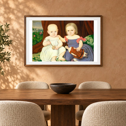 The Herbert Children 1955.11.2 — Famous Paintings shown in a styled interior