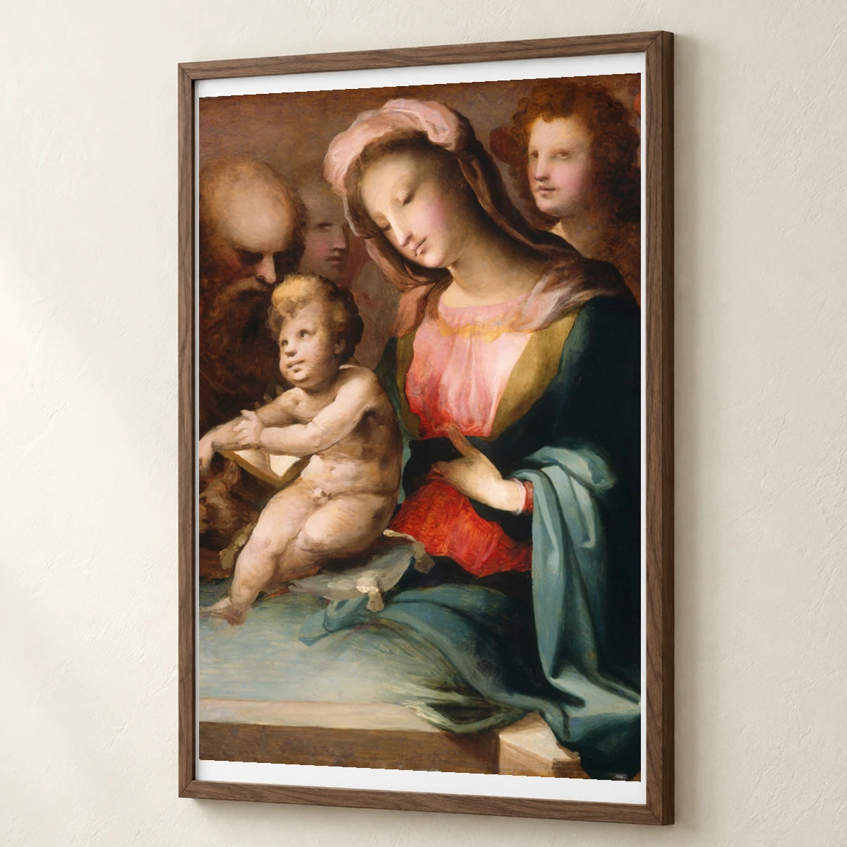 The Holy Family With Angels 1943.4.28 — Famous Paintings famous paintings print by SaamCrafts