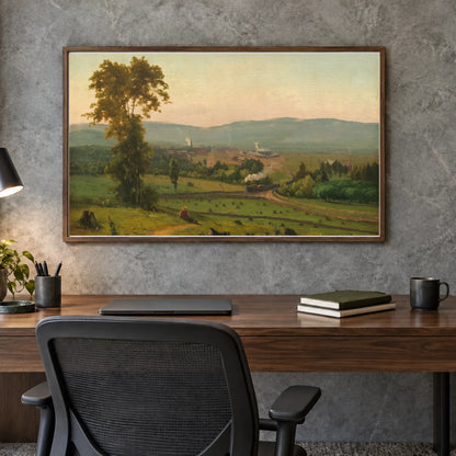 The Lackawanna Valley 1945.4.1 — Famous Paintings shown in a styled interior
